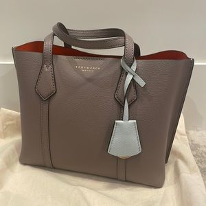 Tory Burch Perry Small Tote Bag - Grey Heron